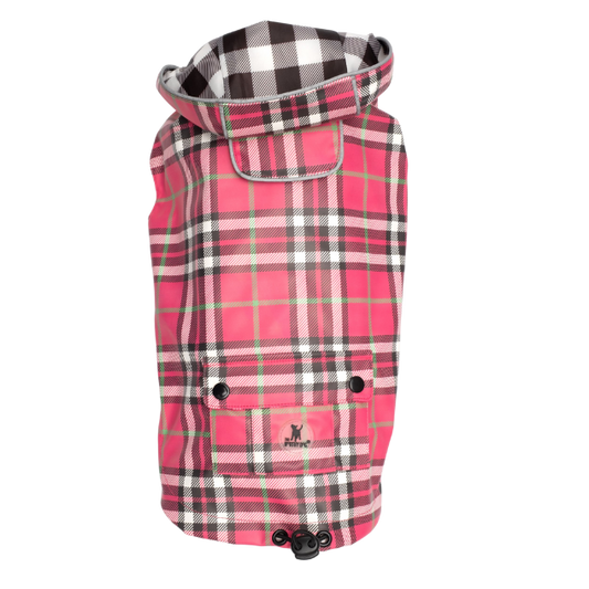 PINK-PLAID-LONDON-DOG-RAINCOAT