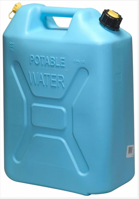Scepter 04933 Water Container, 5 gal Capacity, 20 L, Polyethylene, Light Blue / New and Used