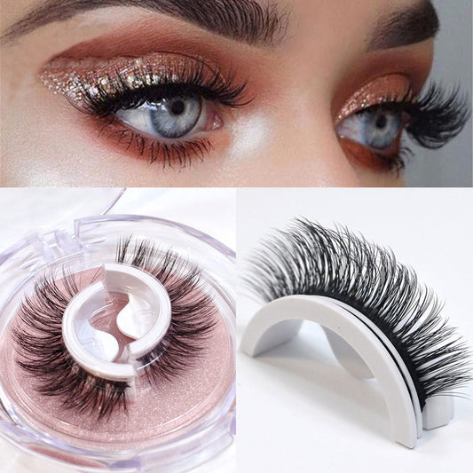 ✨Self-Adhesive Reusable Eyelashes – Glue-Free Natural Curl False Lashes for Effortless Everyday Glam