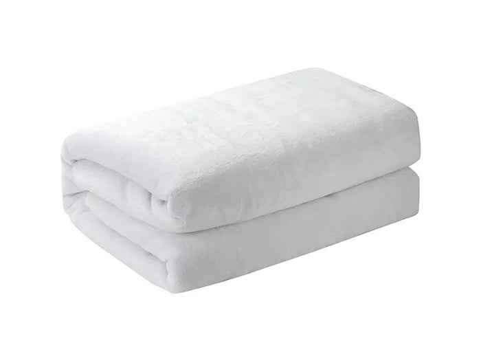 Sherpa Lined Sublimation Minky Blanket(Khaki/White, 152*203cm/60inchx 80inch)
