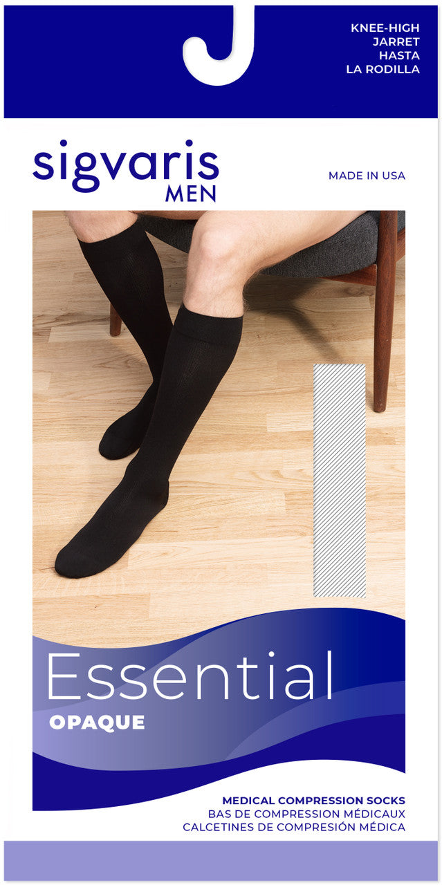 Sigvaris Select Comfort Men's Knee High W/ Silicone Band 30-40mmHg - Compression Level: Extra Firm 30-40 MmHg - Male - Knee