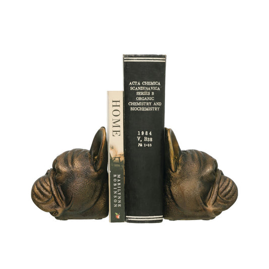 Sir Woof Bookends with Antique Finish