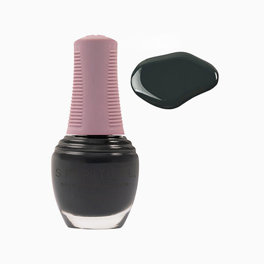 SpaRitual Nourishing Lacquer Polish - Deep Sleep - Grey Green Creme - 15ML
