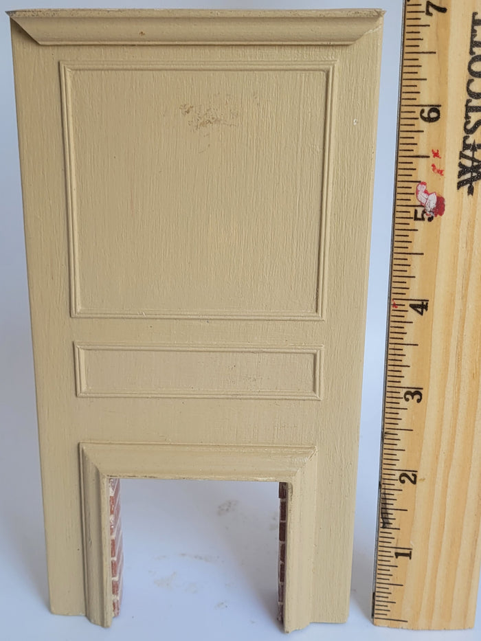 Tall Handmade Fireplace with Brick Accents - Has Marks