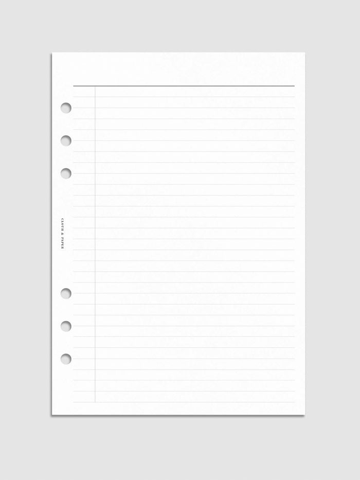 Digital mockup of insert in A5.