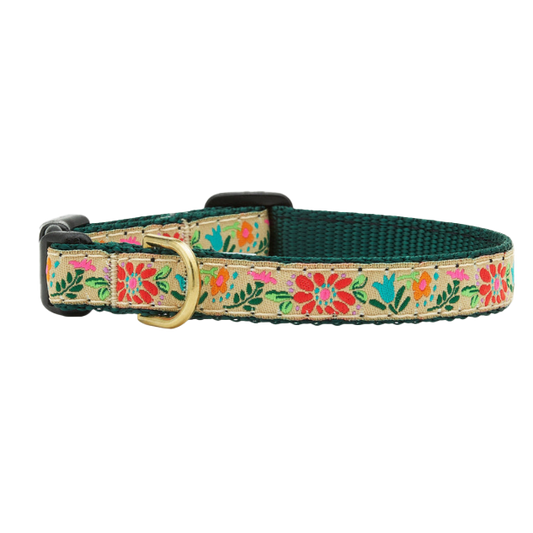 TAPESTRY-FLORAL-DOG-COLLAR-SMALL-BREED-TEACUP