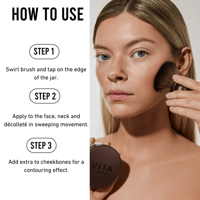 THE TRYSTAL, LOOSE BRONZING MINERALS No.2 SUN KISS Vita Liberata