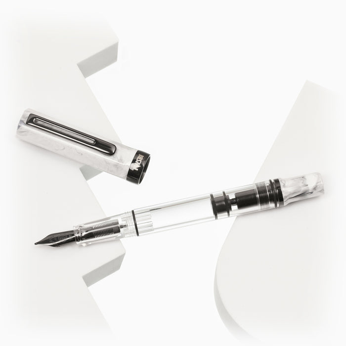 TWSBI | ECO Carrara w/Onyx Fountain Pen