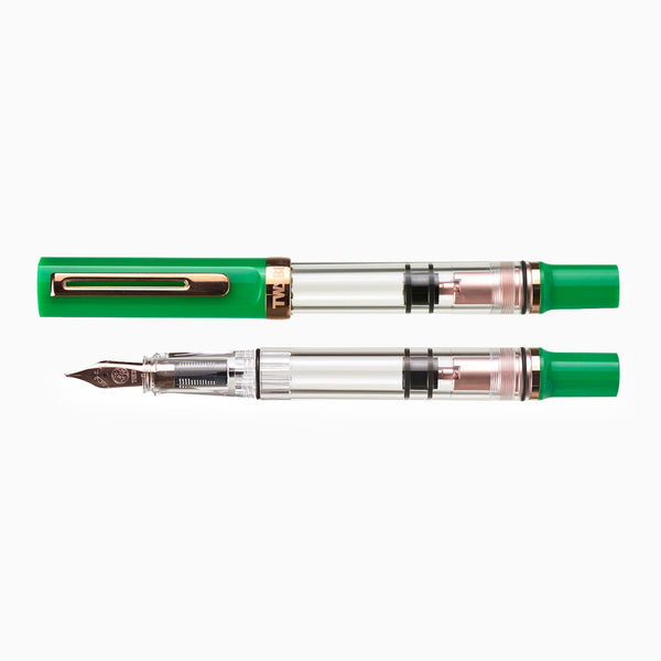 TWSBI | ECO-T ROYAL JADE ROSEGOLD FOUNTAIN PEN W/ MIDNIGHT BLUE INK PACK