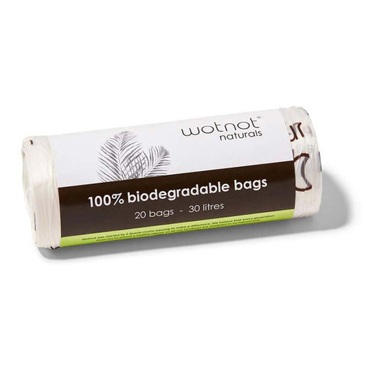 Wotnot Biodegradable Bin Liners 30L - 20 Pack - L'Organic